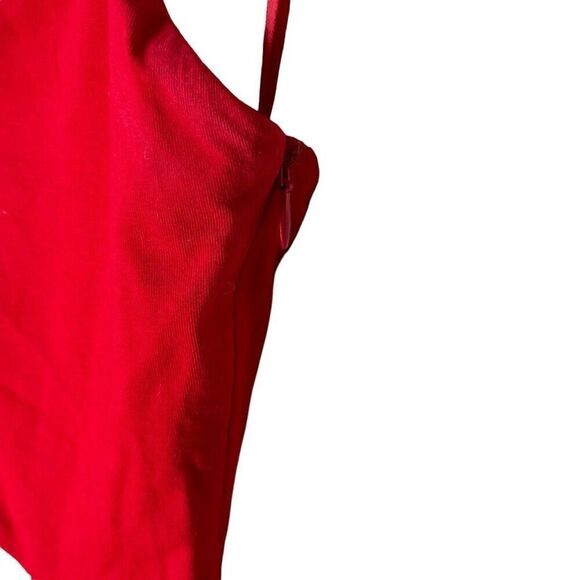 Superdown REVOLVE Darcey Ruched Mini Dress in Red Cotton Cut out XXS - Picture 6 of 11